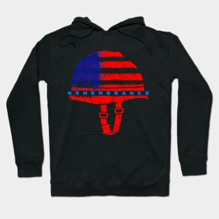 Veterans Military Hat Remembrance American Flag Hoodie